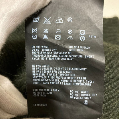 Prada Alpaca Crew Neck Cardigan Size 40 Dark Green Women's Used