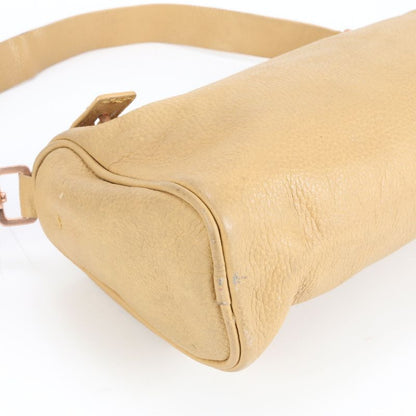 Prada Embossed Logo Leather Shoulder Bag Shoulder One Shoulder Tote Hand Gold