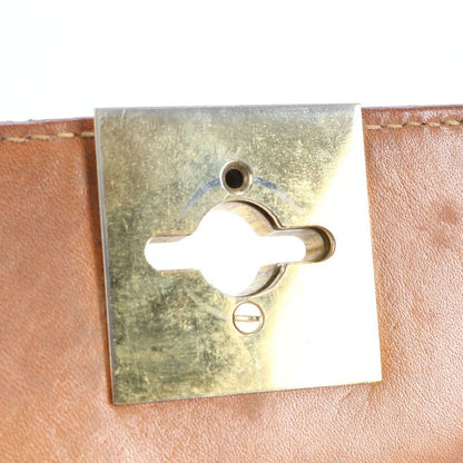 Vintage Celine Macadam Leather Handbag Top Handle Tote Brown Women's EEE Cv5-9