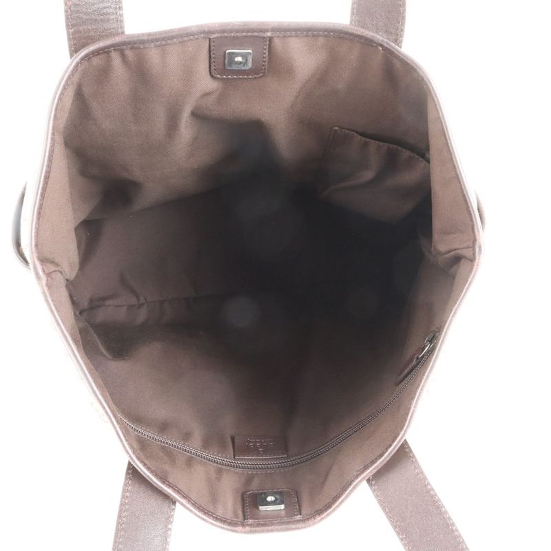 Gucci GG Canvas 145971 Leather Tote Bag Shoulder Business Commuter Document Bag