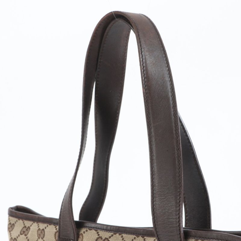 Gucci GG Canvas 145971 Leather Tote Bag Shoulder Business Commuter Document Bag