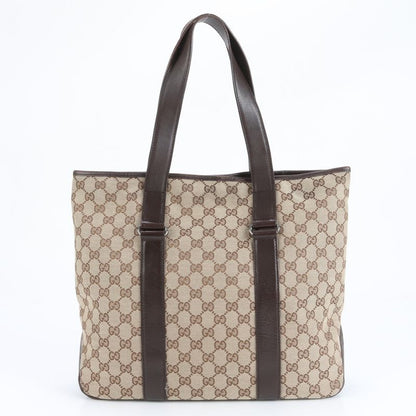 Gucci GG Canvas 145971 Leather Tote Bag Shoulder Business Commuter Document Bag