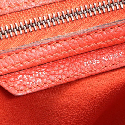 Celine Luggage Micro Shopper Leather Tote Bag Shoulder Hand Women's ERE Cv34-8