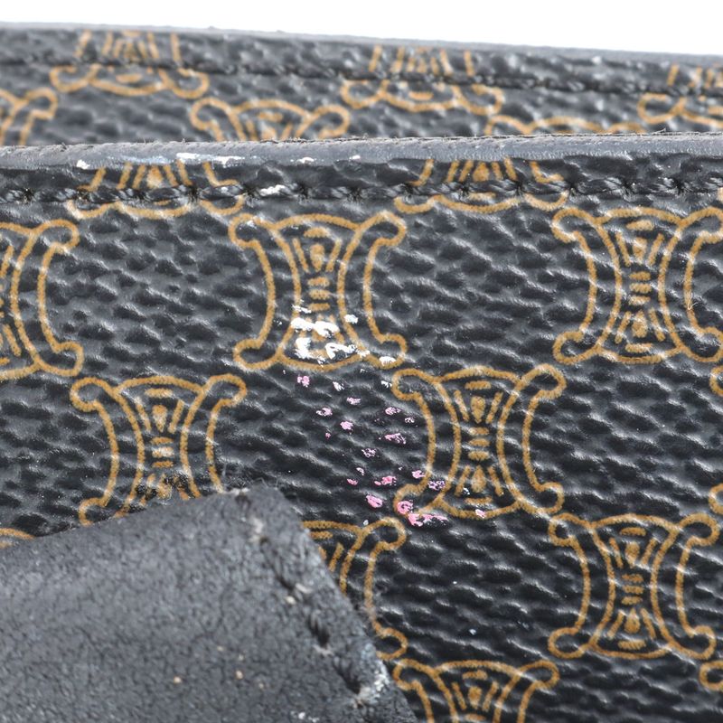 Celine Macadam Leather Tote Bag Shoulder Business Commute Document Bag A4 Black