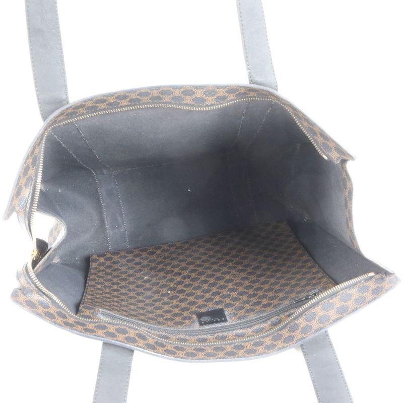 Celine Macadam Leather Tote Bag Shoulder Business Commute Document Bag A4 Black