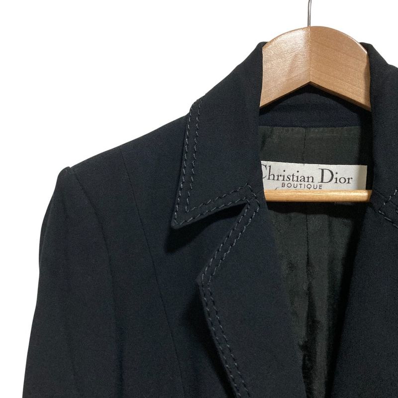 Christian DIOR Tailored Jacket With Heart Pattern Lining And Stitching Design