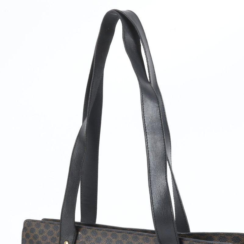 Celine Macadam Leather Tote Bag Shoulder Business Commute Document Bag A4 Black