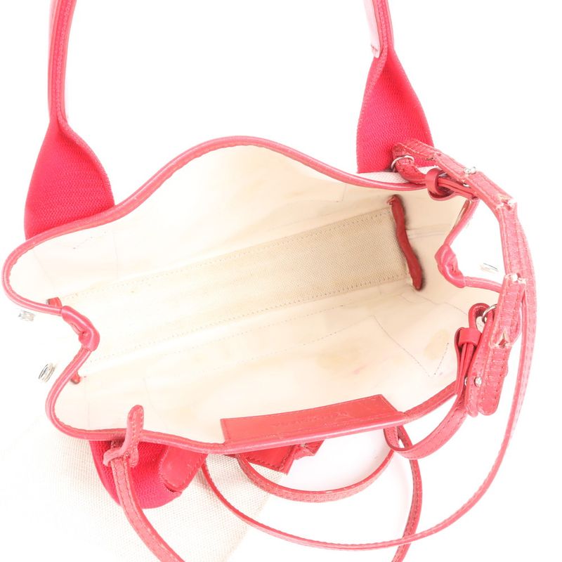 Balenciaga With Pouch Navy Cabas XS Leather 2WAY Tote Bag Crossbody Shoulder