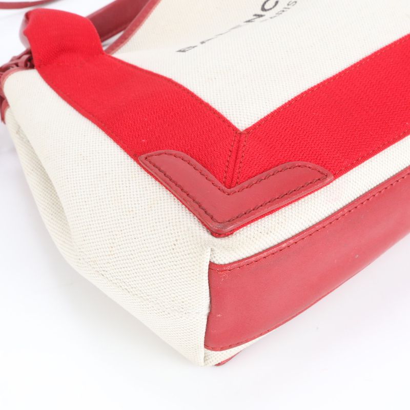 Balenciaga With Pouch Navy Cabas XS Leather 2WAY Tote Bag Crossbody Shoulder