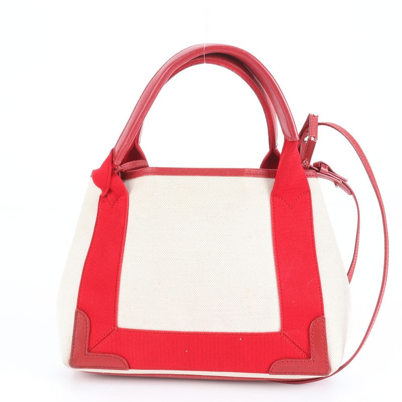 Balenciaga With Pouch Navy Cabas XS Leather 2WAY Tote Bag Crossbody Shoulder