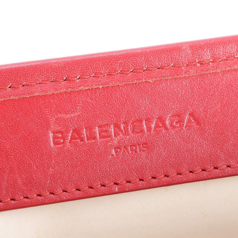 Balenciaga With Pouch Navy Cabas XS Leather 2WAY Tote Bag Crossbody Shoulder