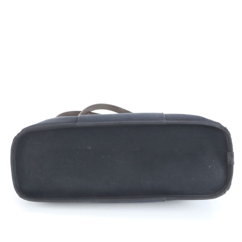 Hermes □R Engraved Cabas Uk PM Leather 2WAY Tote Bag Shoulder Hand Black