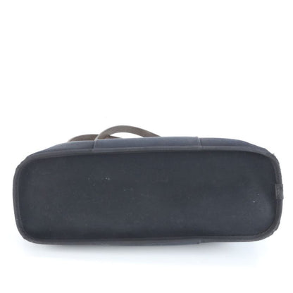 Hermes □R Engraved Cabas Uk PM Leather 2WAY Tote Bag Shoulder Hand Black