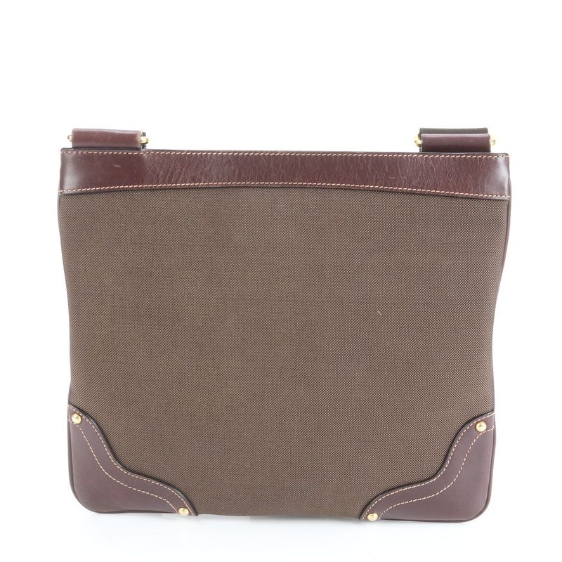 Prada Logo Jacquard Leather Shoulder Bag Crossbody Messenger Business Commute