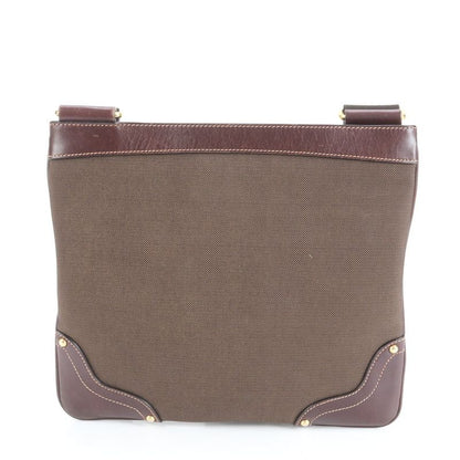 Prada Logo Jacquard Leather Shoulder Bag Crossbody Messenger Business Commute