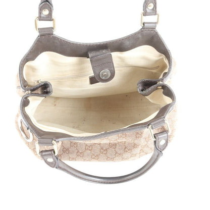 Gucci Sookie GG Canvas 211944 Leather Tote Bag Shoulder Hand Brown Women ERE