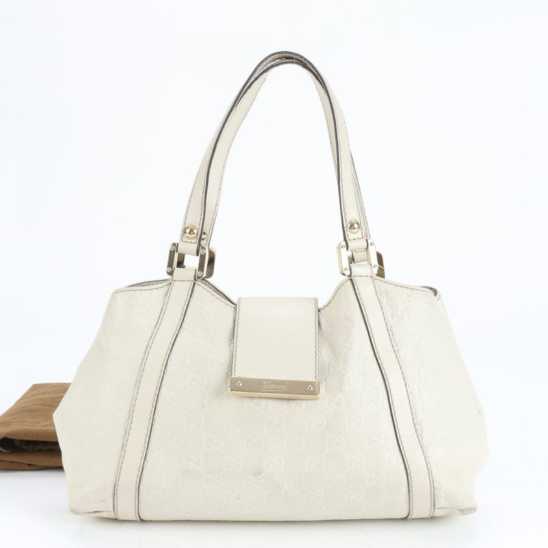 Guccissima Leather Shoulder Bag Shoulder Tote Hand 211937 Gold Hardware Genuine