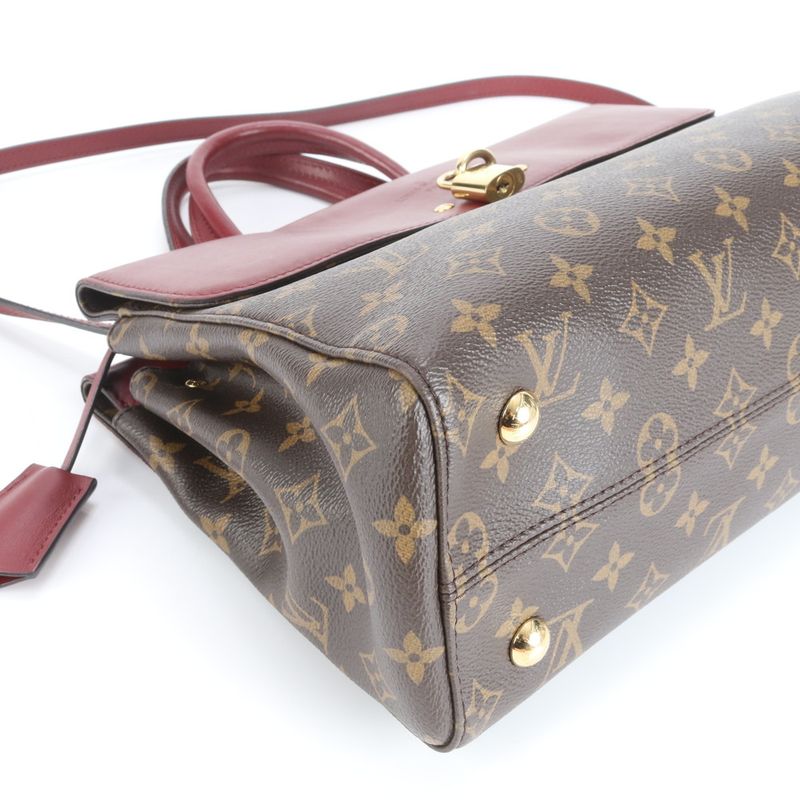 Louis Vuitton Monogram Venus M42413 Leather 2WAY Tote Bag Crossbody Shoulder