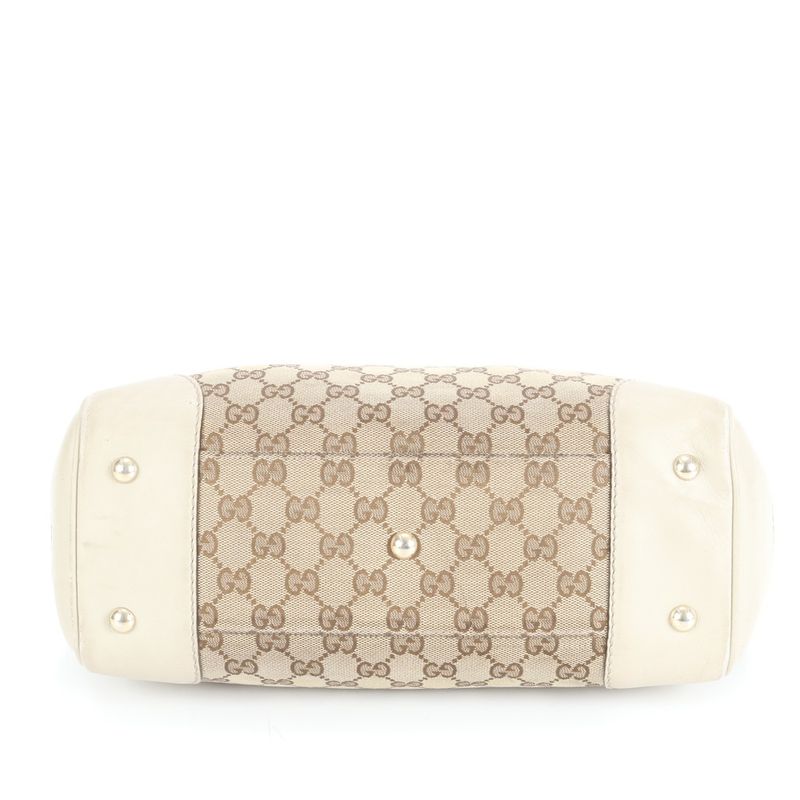 Gucci GG Canvas Sherry Line Mayfair 257061 Leather Tote Bag Shoulder A4 Ladies