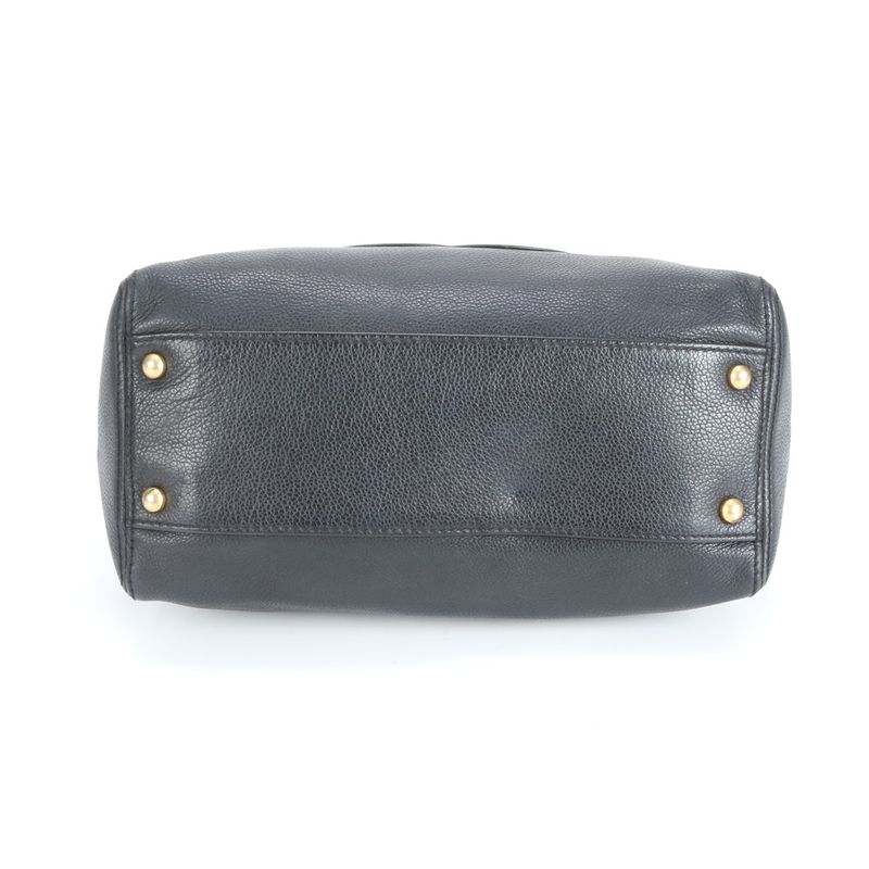 Chanel Authenticity Card With Serial Seal Leather Shoulder Bag Shoulder Black