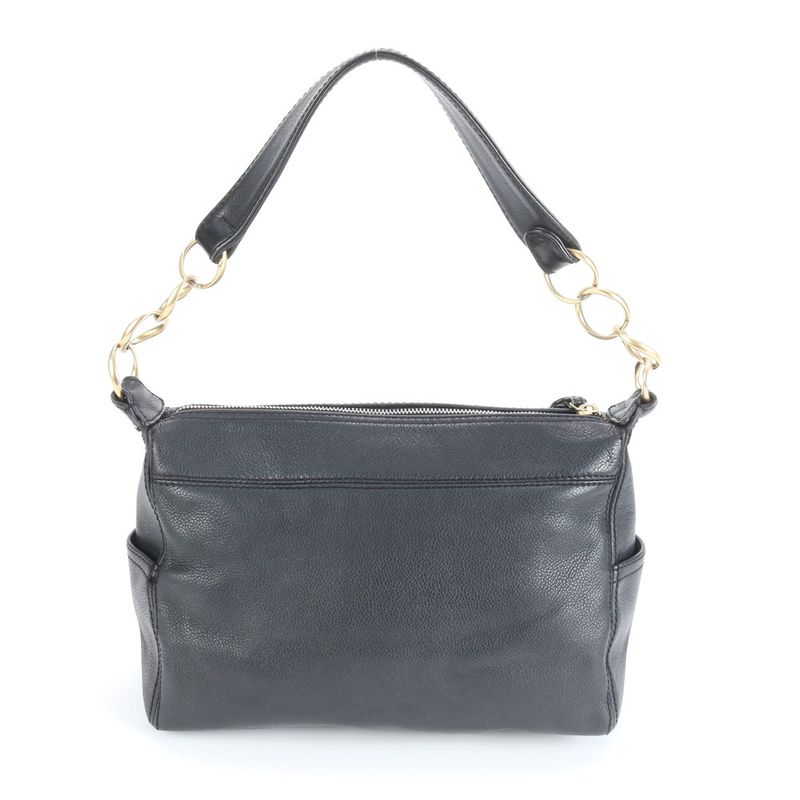 Chanel Authenticity Card With Serial Seal Leather Shoulder Bag Shoulder Black