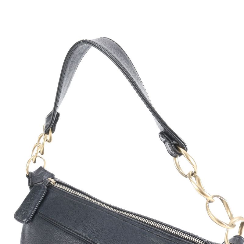 Chanel Authenticity Card With Serial Seal Leather Shoulder Bag Shoulder Black
