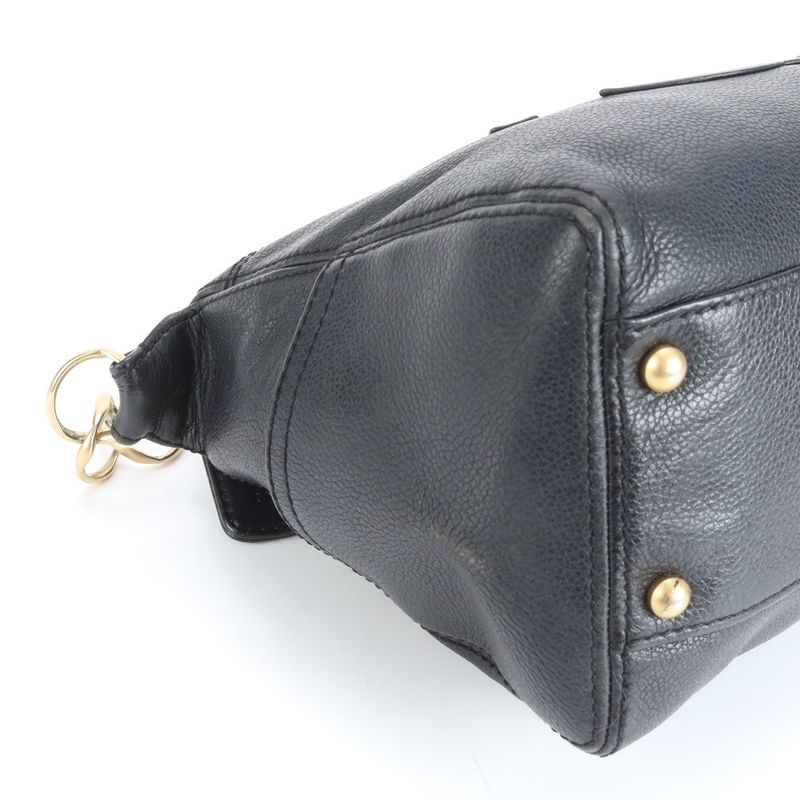 Chanel Authenticity Card With Serial Seal Leather Shoulder Bag Shoulder Black