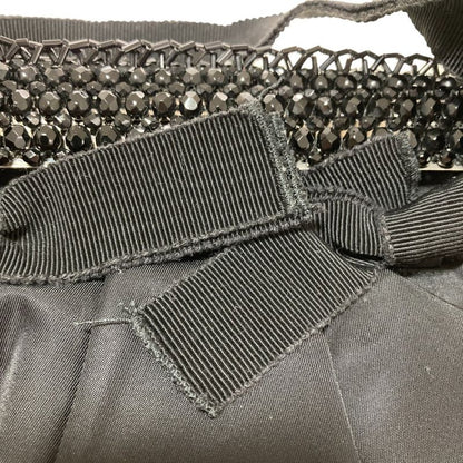 Prada Triangle Logo Plate Bijoux Nylon Handbag Bn1146 Black Ladies Used