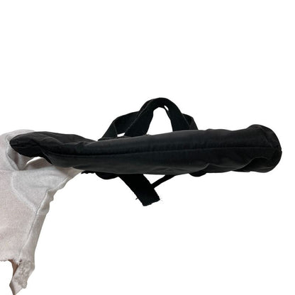 Prada Triangle Logo Plate Bijoux Nylon Handbag Bn1146 Black Ladies Used