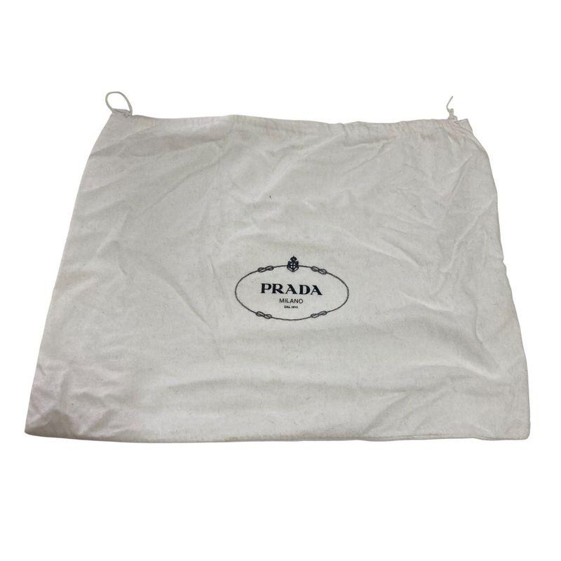 Prada Triangle Logo Plate Nylon Tote Bag B3864 Dark Green Ladies Used