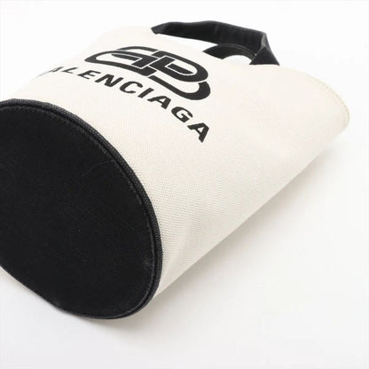 Balenciaga Wave Tote XS Leather 2WAY Shoulder Bag Crossbody Hand 619979 Black