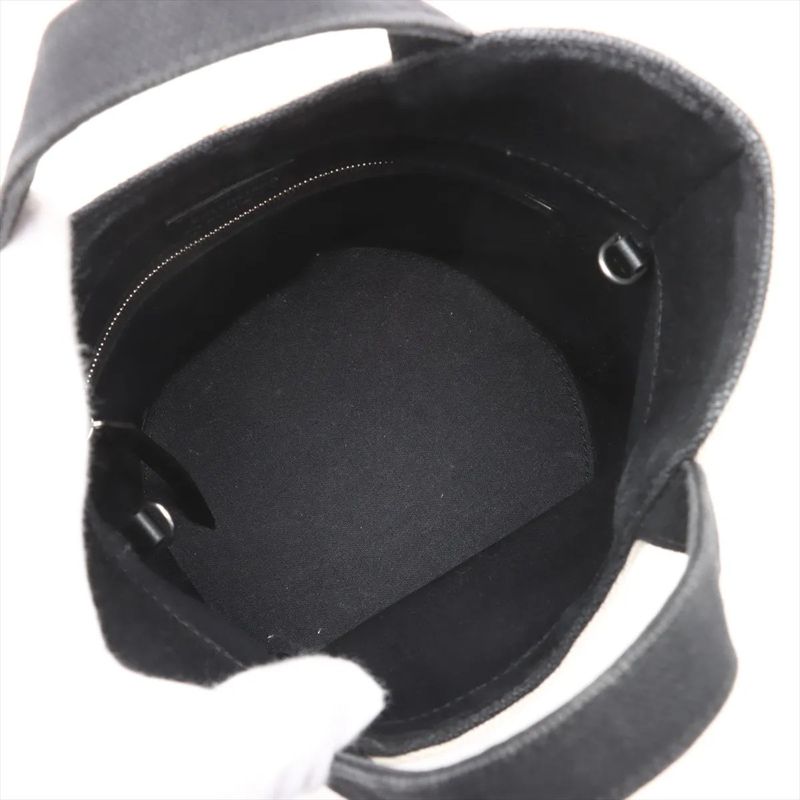 Balenciaga Wave Tote XS Leather 2WAY Shoulder Bag Crossbody Hand 619979 Black