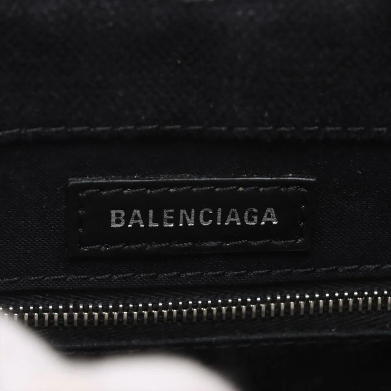 Balenciaga Wave Tote XS Leather 2WAY Shoulder Bag Crossbody Hand 619979 Black