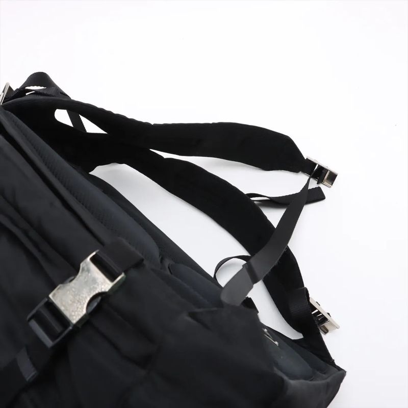 Prada Tessuto Nylon Triangle Logo Vz0055 Leather Backpack Sac Backpack Business