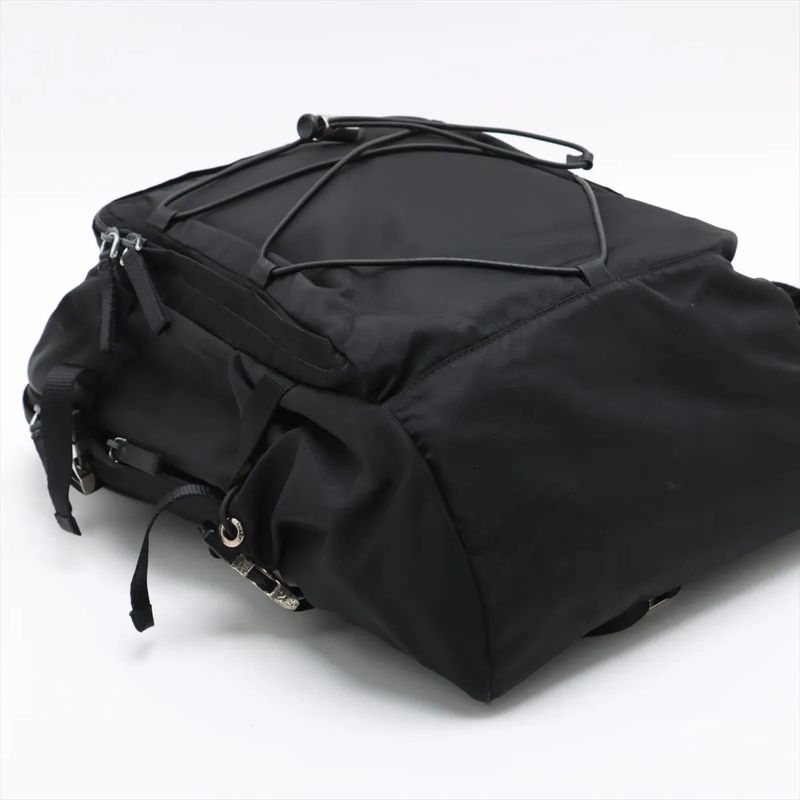 Prada Tessuto Nylon Triangle Logo Vz0055 Leather Backpack Sac Backpack Business
