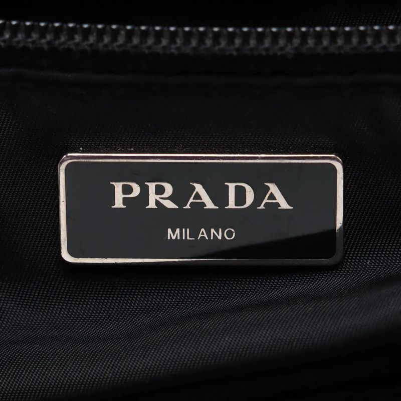 Prada Tessuto Nylon Triangle Logo Vz0055 Leather Backpack Sac Backpack Business