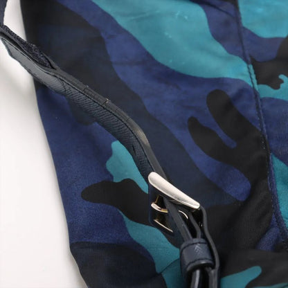 Prada Tessuto Nylon Camouflage Backpack Sac Backpack Blue Shoulder Bag Women