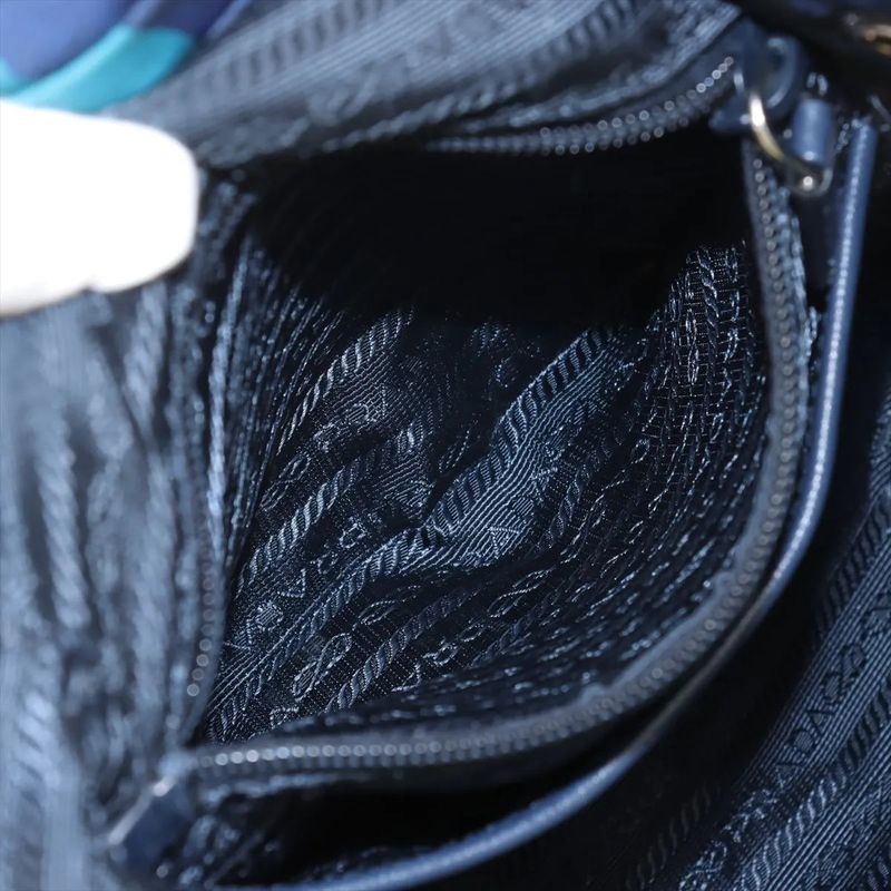 Prada Tessuto Nylon Camouflage Backpack Sac Backpack Blue Shoulder Bag Women