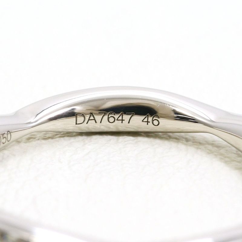 Chanel Pt950 Platinum Ring ・ring No 6 Diamond Total Weight Approximately 3.0g