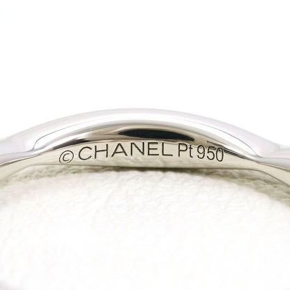 Chanel Pt950 Platinum Ring ・ring No 6 Diamond Total Weight Approximately 3.0g
