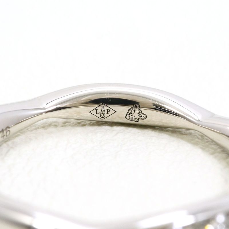 Chanel Pt950 Platinum Ring ・ring No 6 Diamond Total Weight Approximately 3.0g