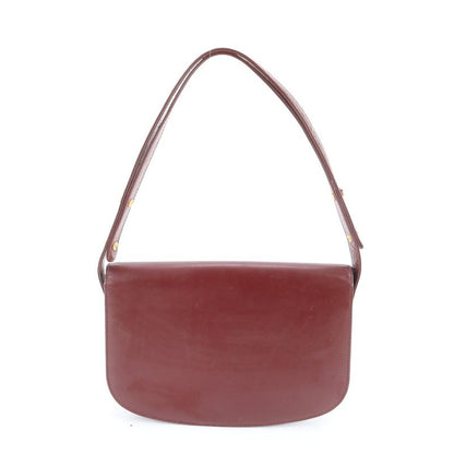 Vintage Cartier Must Line Leather 2WAY Shoulder Bag Crossbody Hand Tote Women