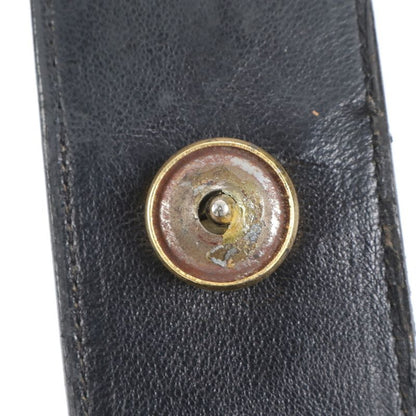 Vintage Christian Dior Leather Handbag Tote Black Women's ECM Cx38-4