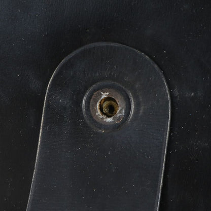 Vintage Christian Dior Leather Handbag Tote Black Women's ECM Cx38-4