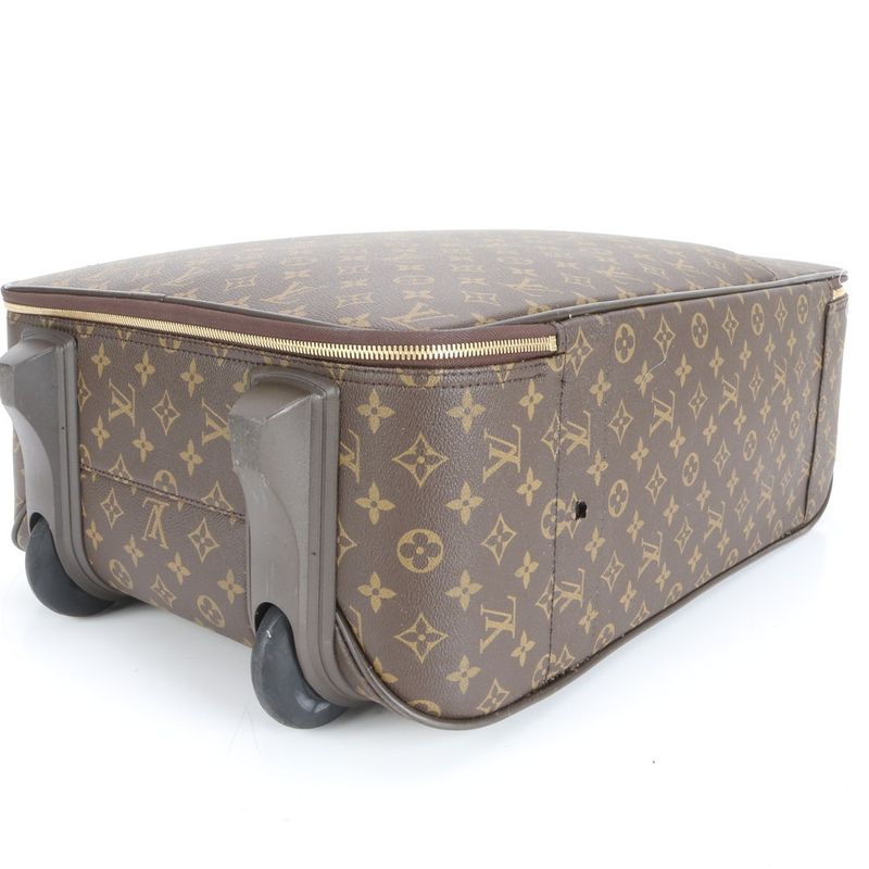 Louis Vuitton Monogram Pegas 55 M23294 Leather Suitcase Carry Case Bag Business
