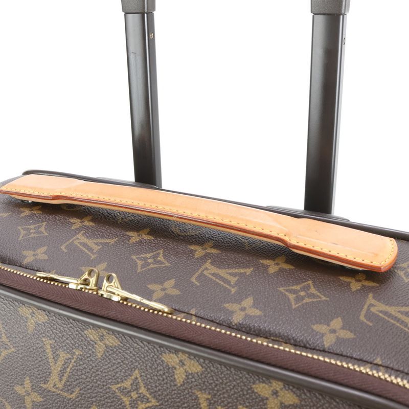 Louis Vuitton Monogram Pegas 55 M23294 Leather Suitcase Carry Case Bag Business