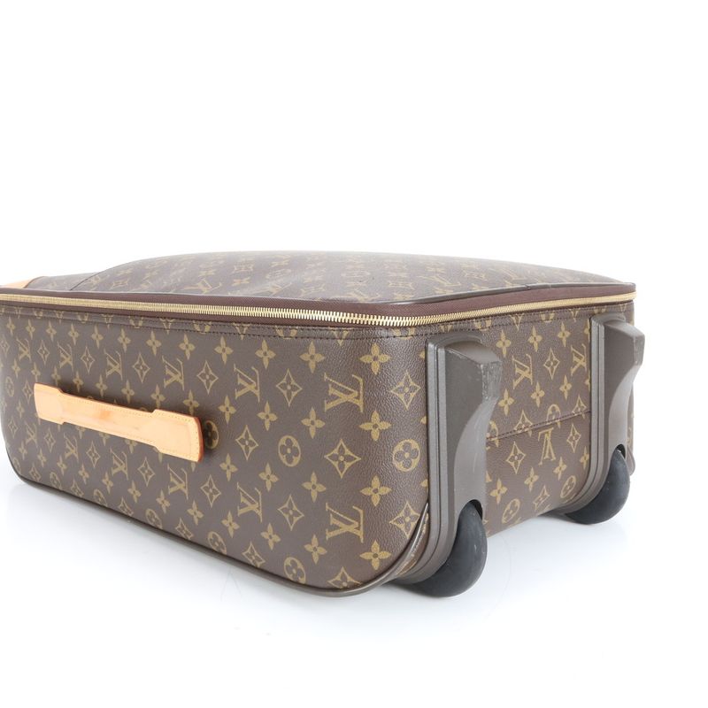 Louis Vuitton Monogram Pegas 55 M23294 Leather Suitcase Carry Case Bag Business