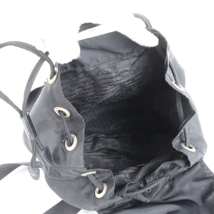 Prada Authenticity With Card Tessuto Nylon Triangle Logo B6677 Leather Backpack