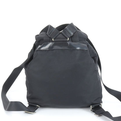 Prada Authenticity With Card Tessuto Nylon Triangle Logo B6677 Leather Backpack