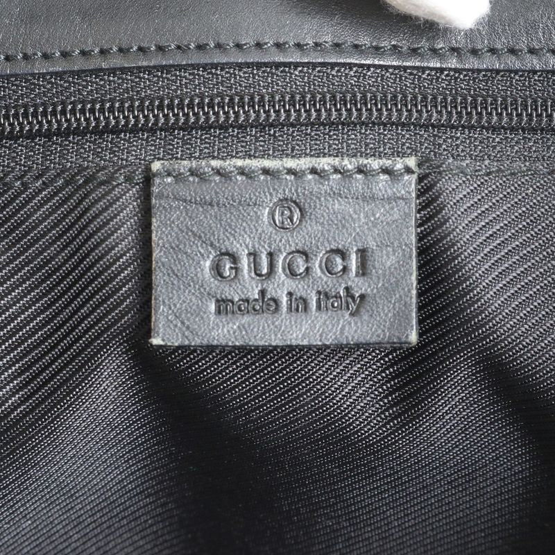 Gucci GG Canvas 002-1098 Leather Tote Bag Shoulder Hand Black Women's RRM Cy4-10